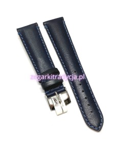 BROS GRANATOWY PASEK SKÓRZANY 22mm 6665.80.22MM
