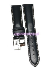 BROS CZARNY PASEK SKÓRZANY 22MM 8545NE.10.22S