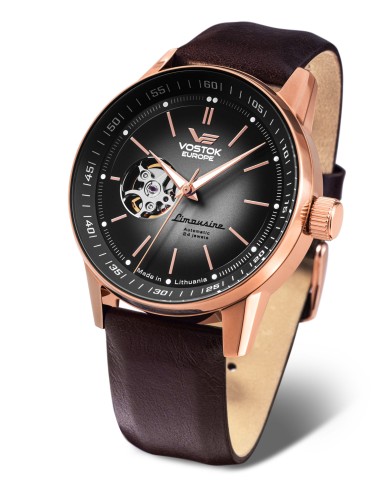 VOSTOK EUROPE ZEGAREK MĘSKI NH38-560B682 LIMOUSINE AUTOMATIC OPEN HEART